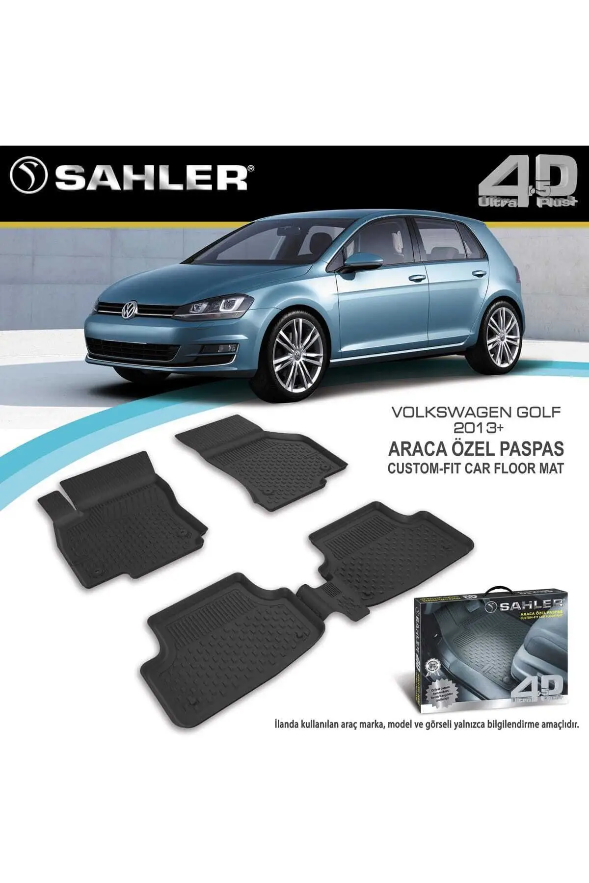 

7 ковриков для гольфа Vw с 4.5d бассейном 2012- After