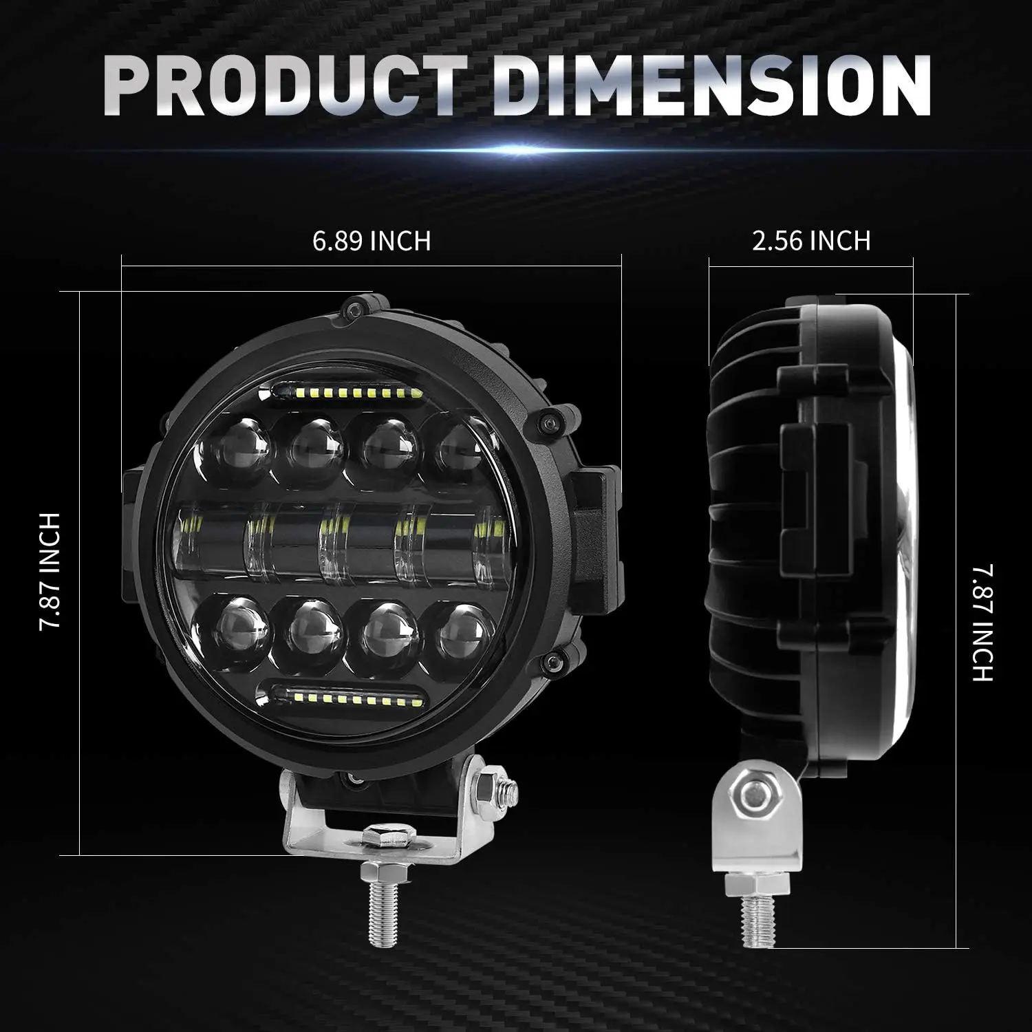 7-дюймовые светодиодные стручки точечный луч водонепроницаемые рабочие