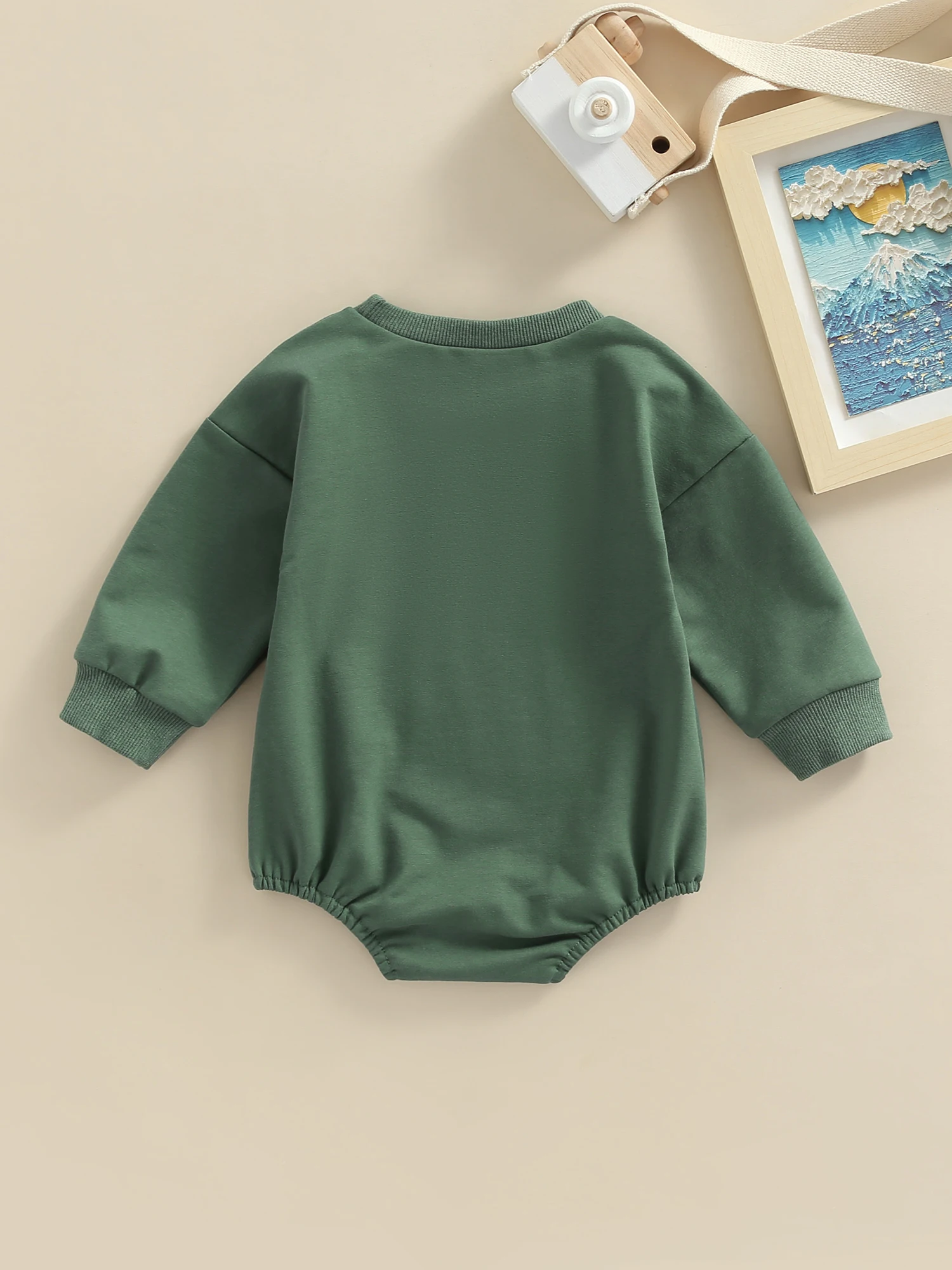 

Cute Infant Unisex Hooded Jumpsuit Cozy Fleece Overall Warm Winter Outfit for Baby Boy Girl