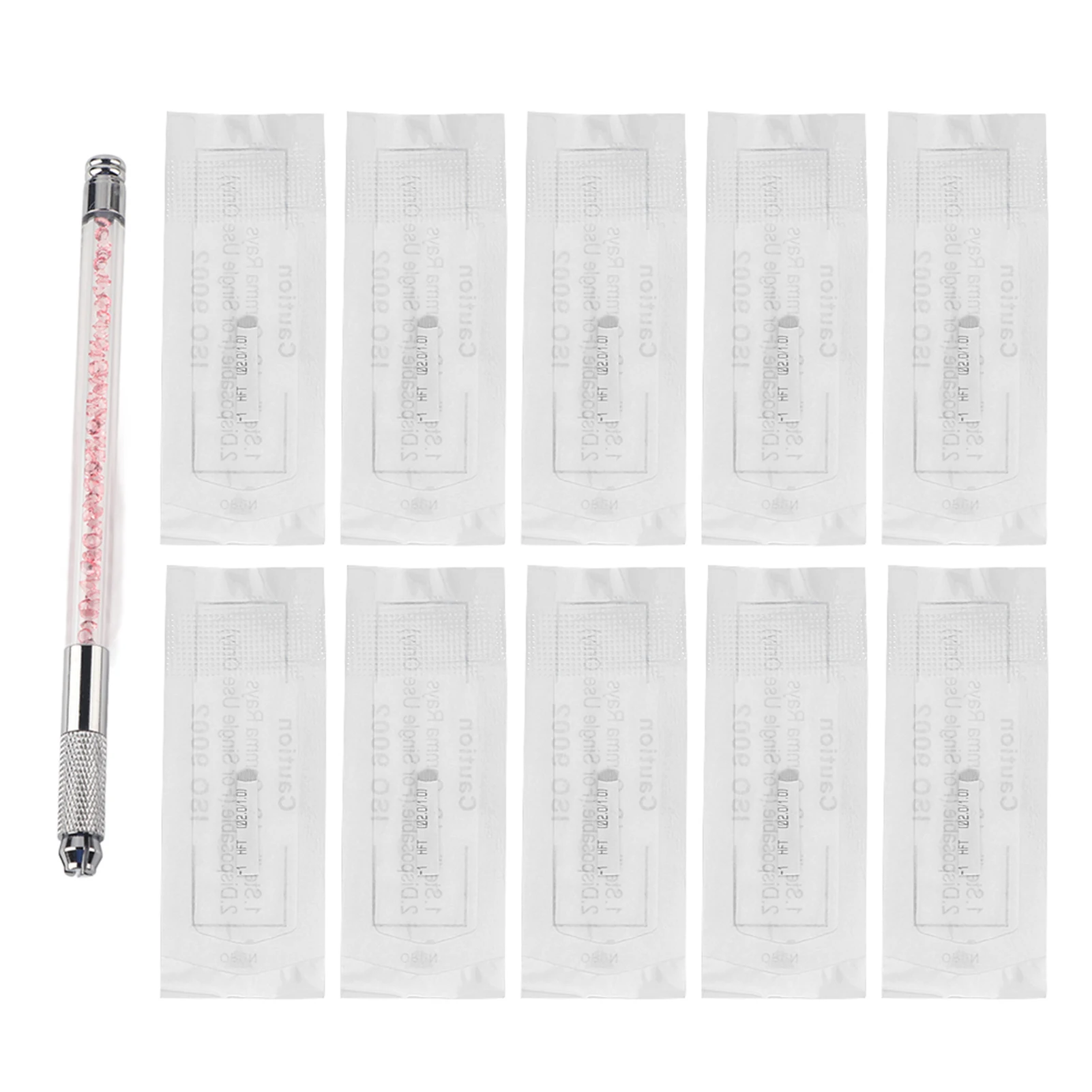 

Eyebrow Tattoo Pen Permanent Makeup Practice Kit with 10pcs 18U Neddle