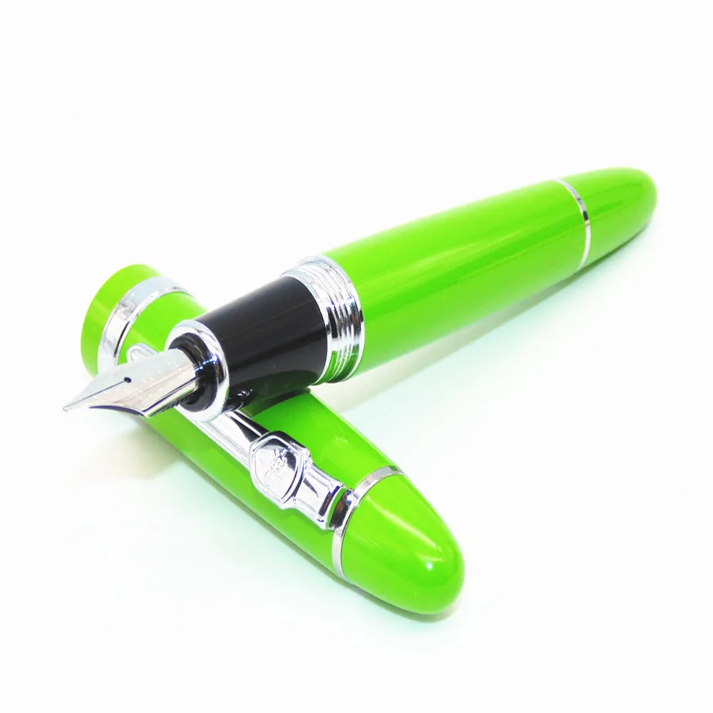

JINHAO 159 зеленая перьевая ручка со средним пером для бизнеса и офиса, Новинка