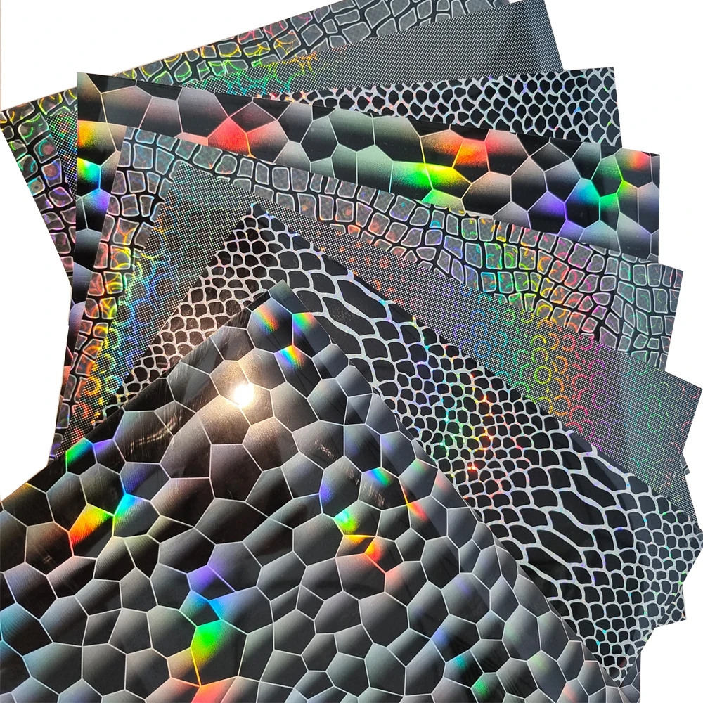 

Бесплатная доставка, 8 листов, 25 см x 25 см, голографический лазер из термопластичного полиуретана, Термотрансферная виниловая футболка, диза...