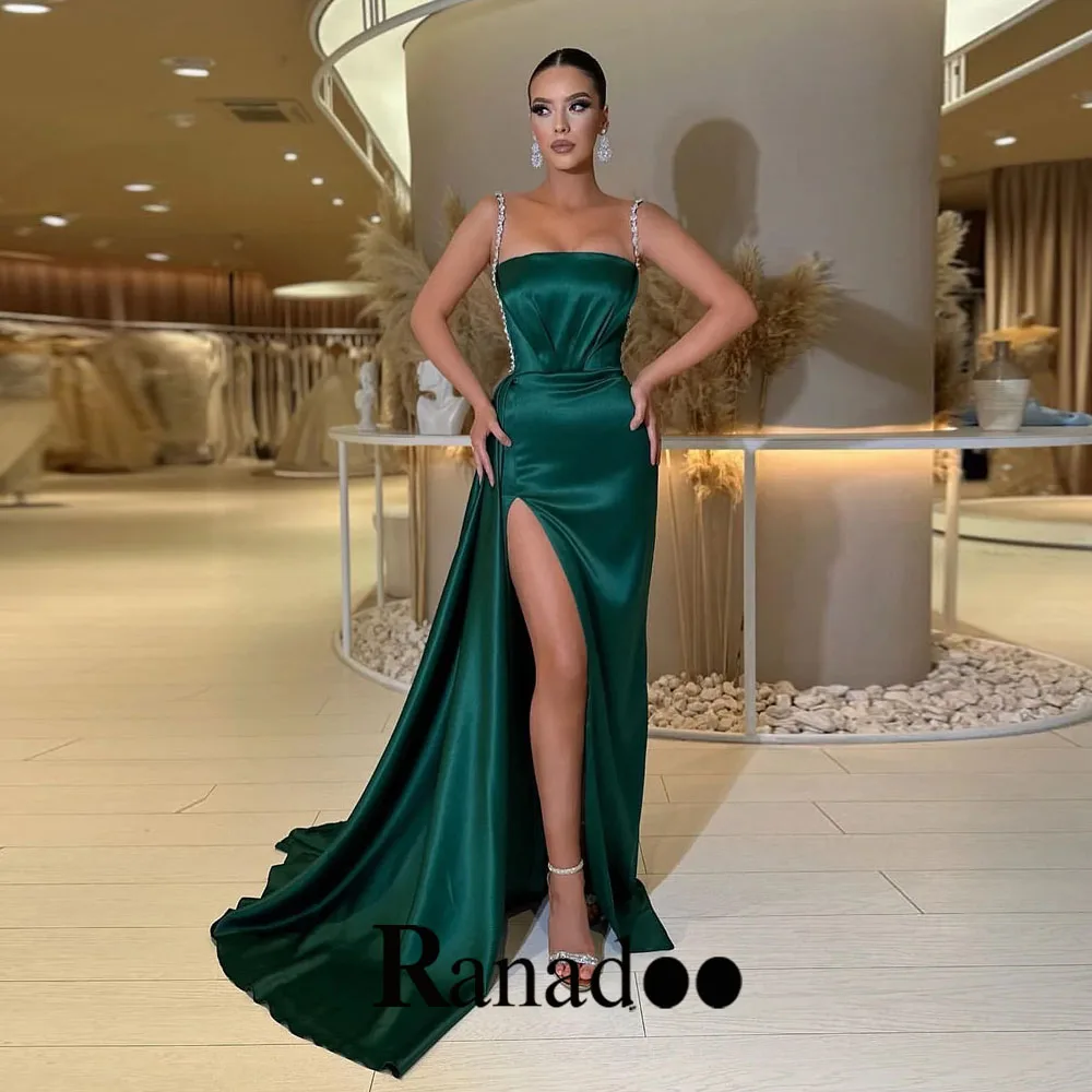 

Классические Вечерние платья Ranadoo на тонких бретельках для женщин, атласные юбки-годе