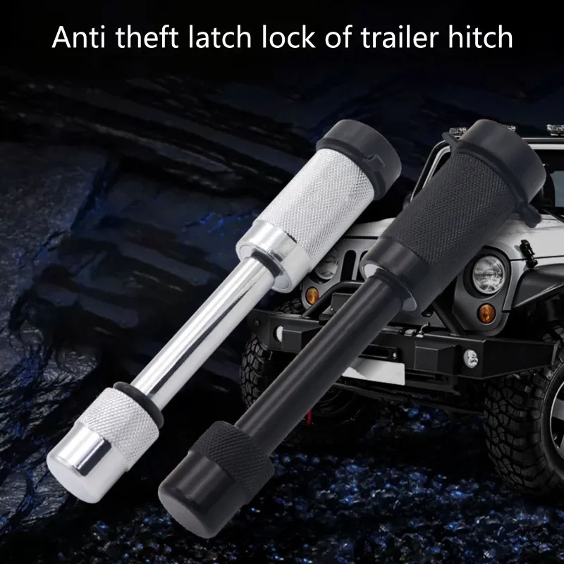 

1 Set Car RV Anti-theft Trailer Hitch Lock Pin Receiver Coupler Latch Tow Bar Tongue Boat Cargo Trailer Hook Lock with 2 Keys