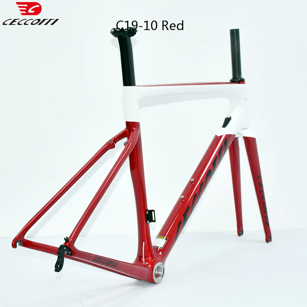 Карбоновая рама шоссейного велосипеда набор рамок ободного тормоза подходит для