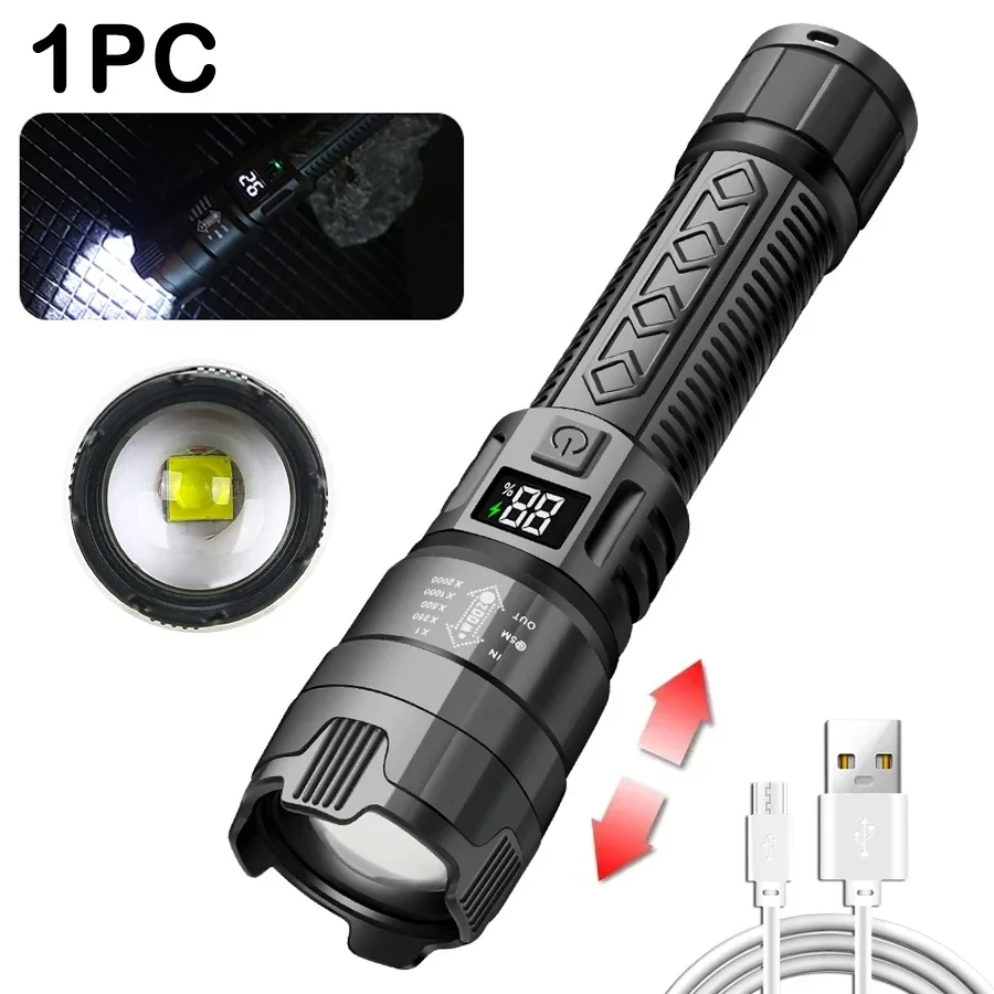 

NEWBIRTH Тактический Фонарь 2000 Лм USB