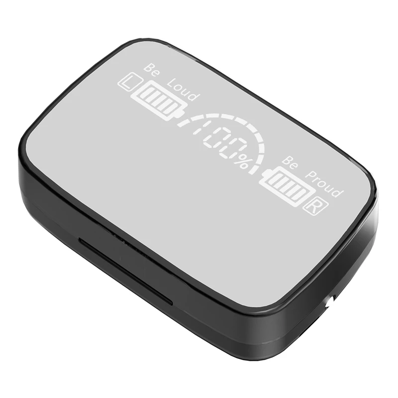 

TWS-наушники с светодиодный фоном и светодиодным дисплеем, Bluetooth 5,1