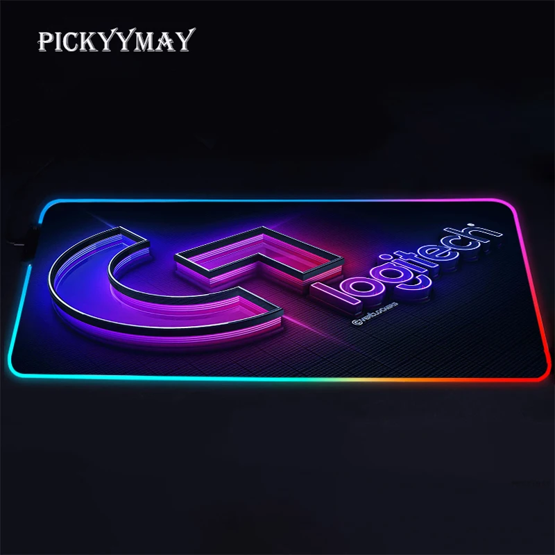 Игровой коврик для мыши Logitech с RGB подсветкой компьютерной 900x400 размер XXL