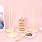 Деревянная подставка для пончиков, держатель для пончиков, детский стол для дня рождения, украшение сделай сам, свадебные сувениры, товары