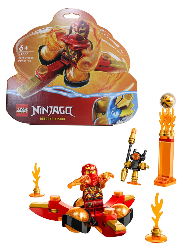 LEGO 71777 NINJAGO Kai's Dragon Power Spinjitzu флип красный ниндзя игрушка набор для строительства