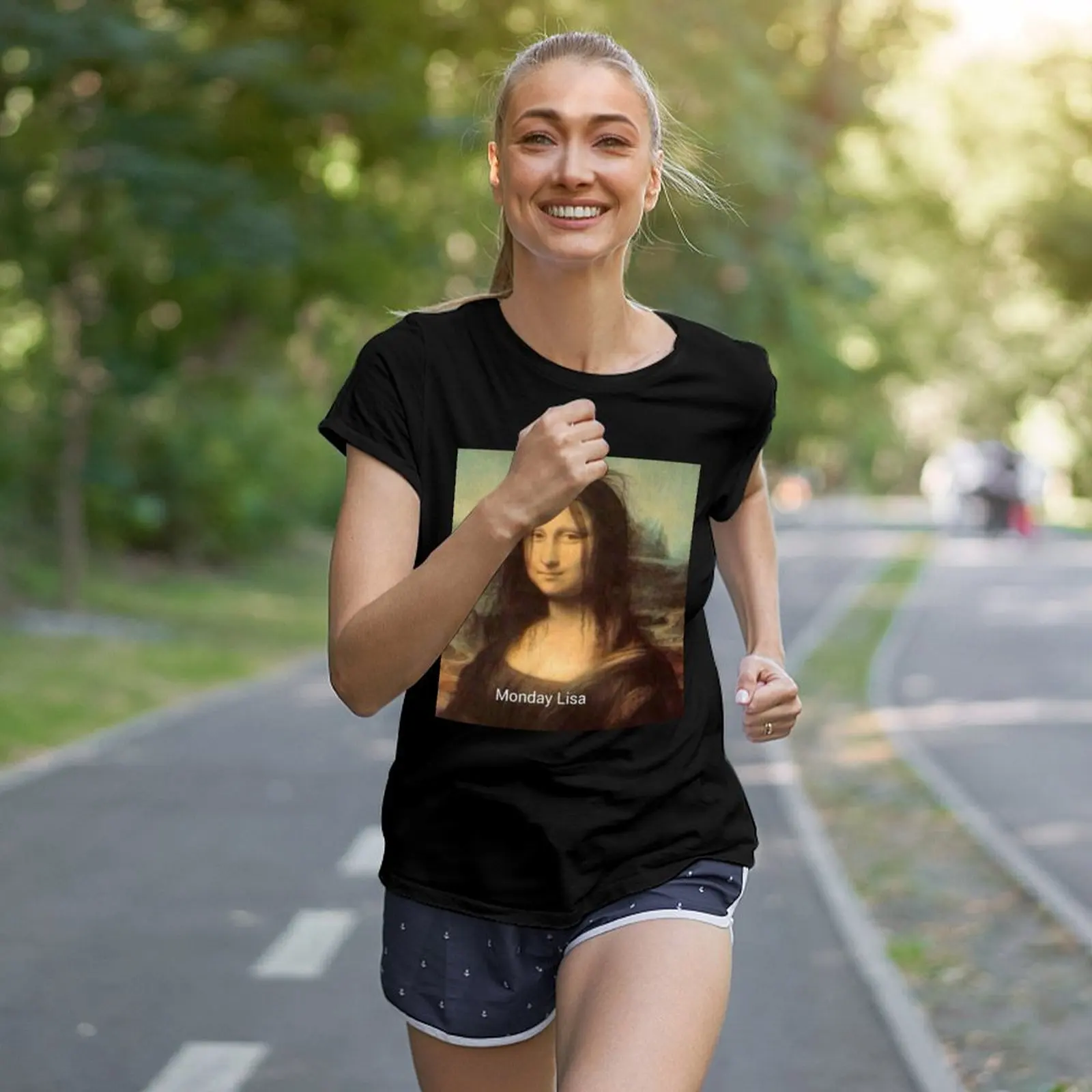 Футболка с надписью понедельник Лизы кавайная одежда летняя модные корейские