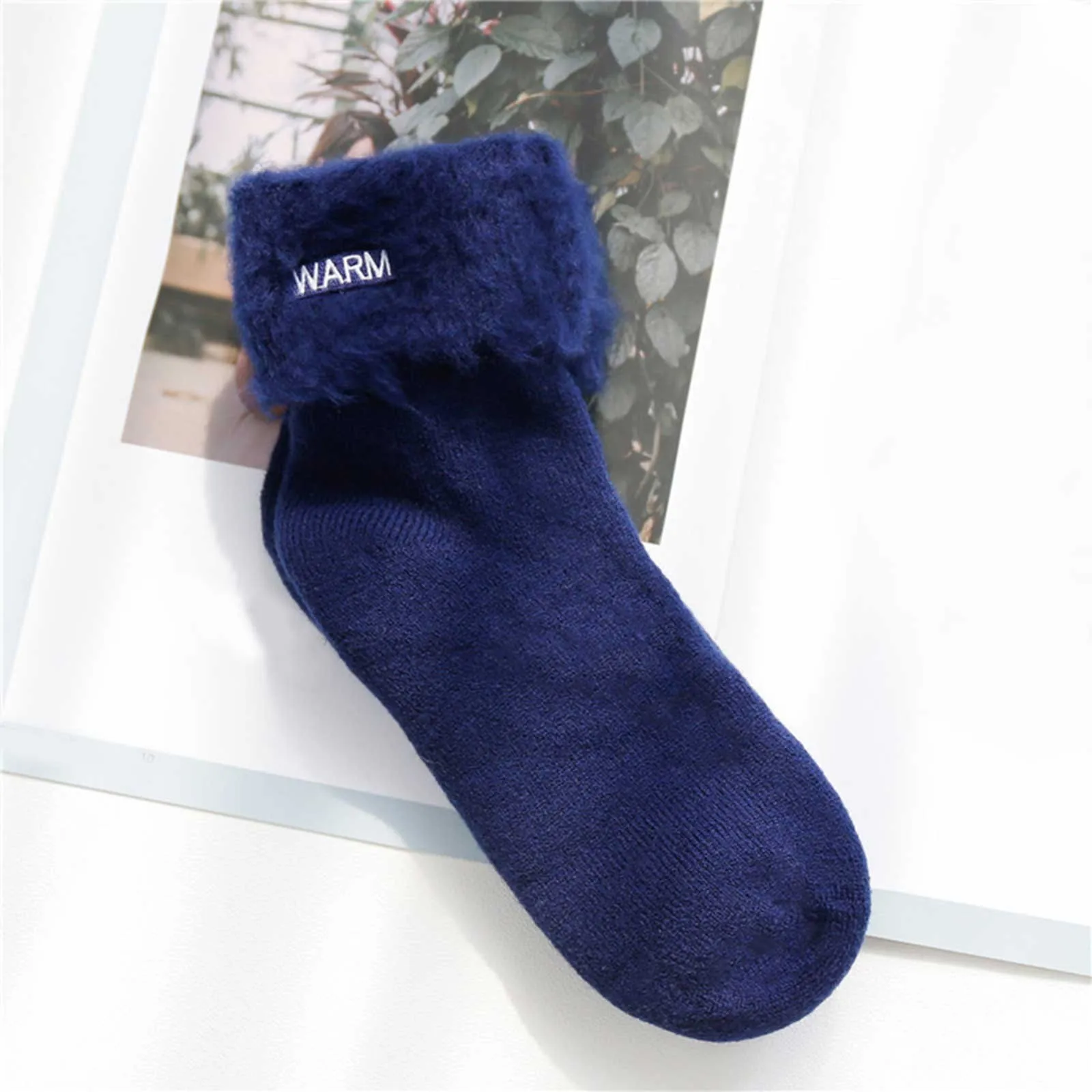 

Носки Женские однотонные утолщенные бархатные теплые носки для сна очень толстые снежные носки японские корейские весенние осенние ретро