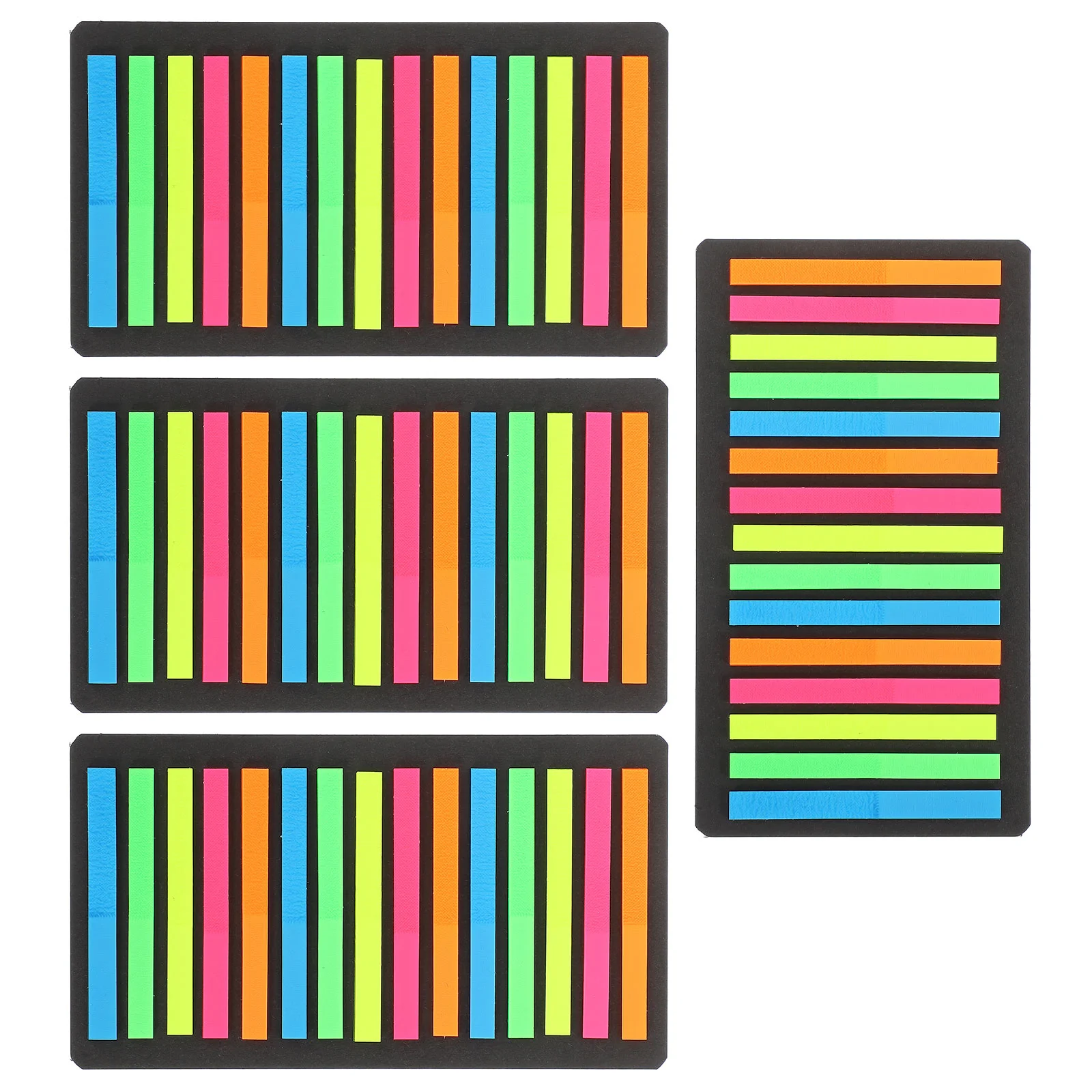 

4 Books Highlight Ultra Thin Index Stickers Color Removable Sticky Tab The Pet Highlighter Tape