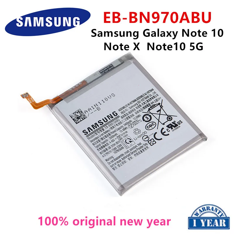 

SAMSUNG Orginal EB-BN970ABU Replacement 3500mAh Battery For Samsung Galaxy Note 10 Note X Note10 NoteX Note10 5G Batteries
