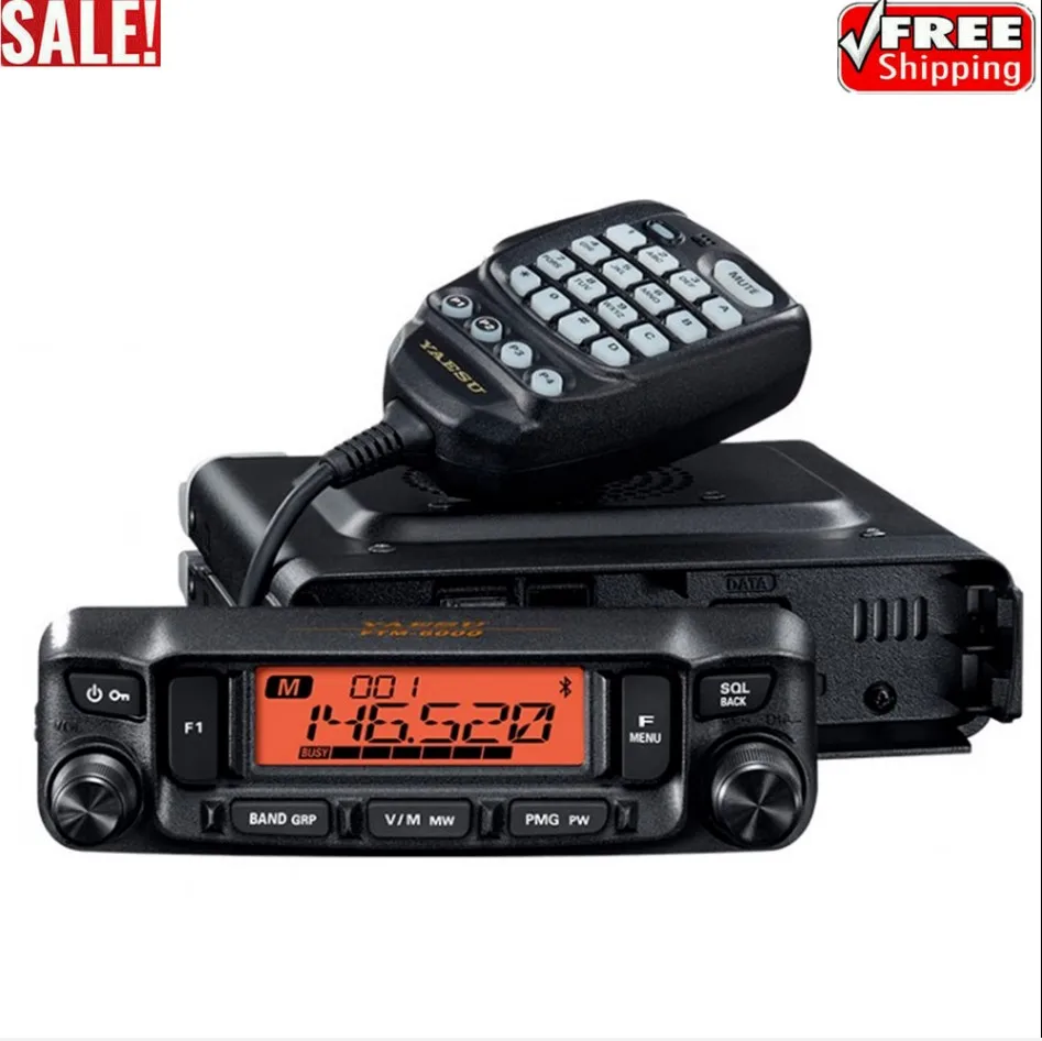 

YAESU FTM-6000R Dual Band Mobile Radio 50W Car VHF UHF Transceiver Over 10KM