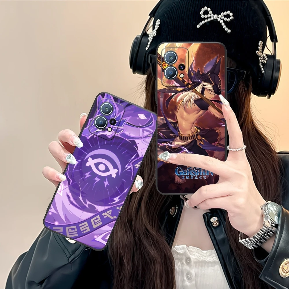 Чехол для мобильного телефона Genshin Impact Cyno Huawei P60 P50 P40 P30 P20 P10 P9 P8 Pro Lite Plus черный