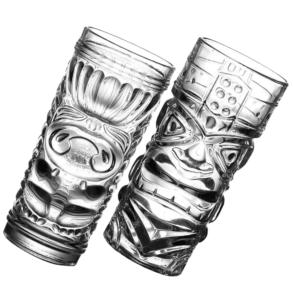 

2 Pcs Cocktail Glass Creative Cup Transparent Whiskey Juice Decorative Water Exquisite Cups