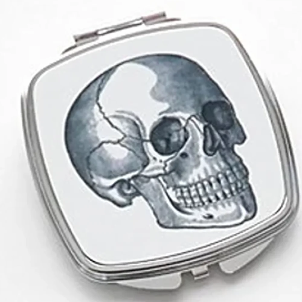 Готическое Анатомическое Сердце Череп Компактное Зеркало Украшение На Хэллоуин