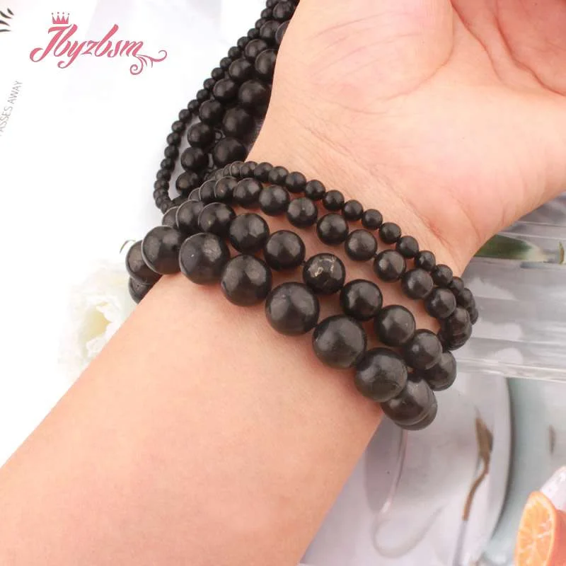 Бесплатная доставка высокое качество натуральный Шунгит из России бусины