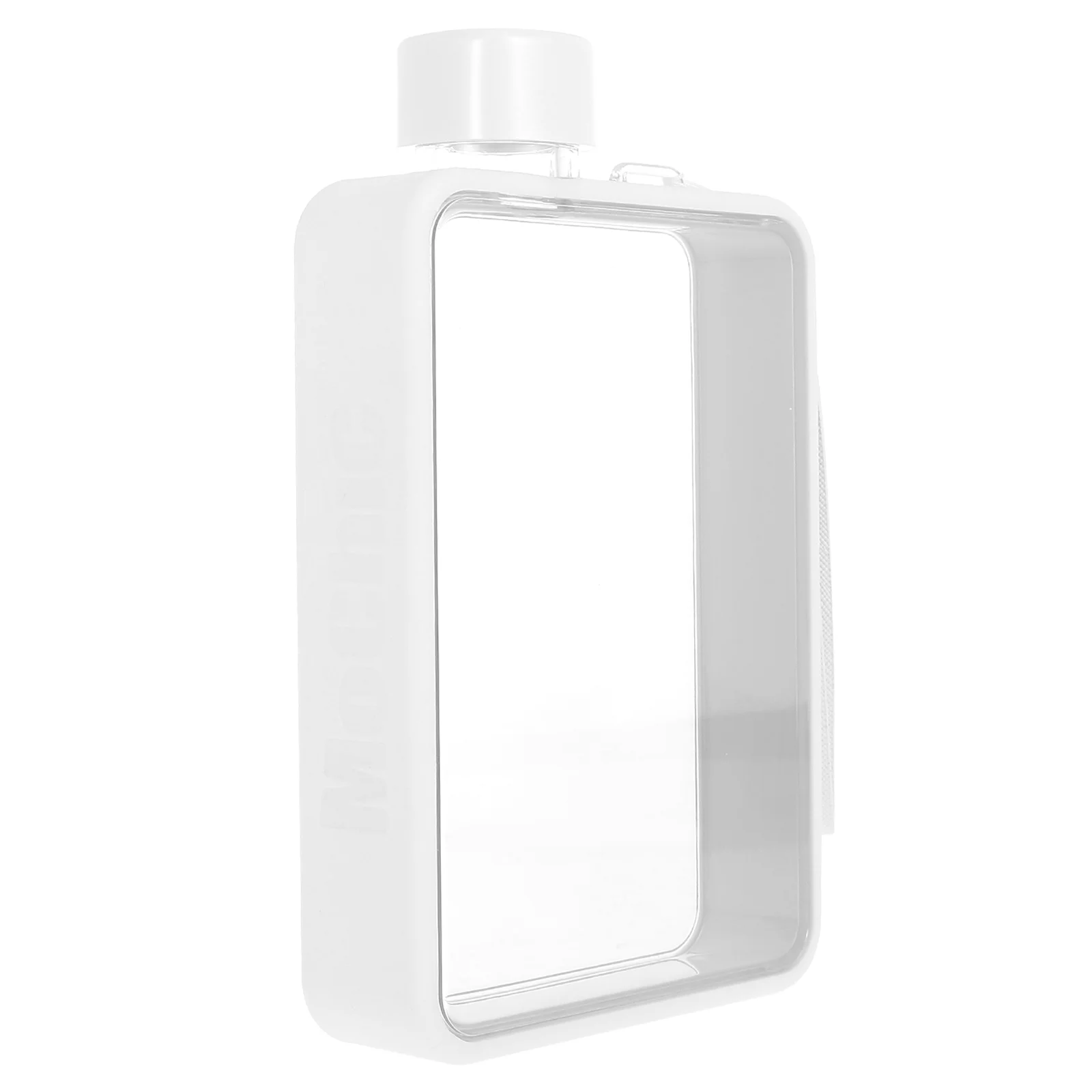 

Water Bottle Flat Bottles Jug Drinking Sports Flask Aesthetic Slim Fitness Drink Gym Cup Cups Juice Running Workout Plastic