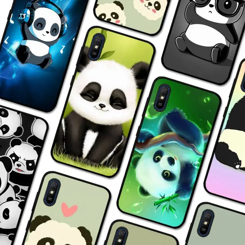 

Cute Panda Phone Case for Redmi 5 6 7 8 9 A 5plus K20 4X S2 GO 6 K30 pro