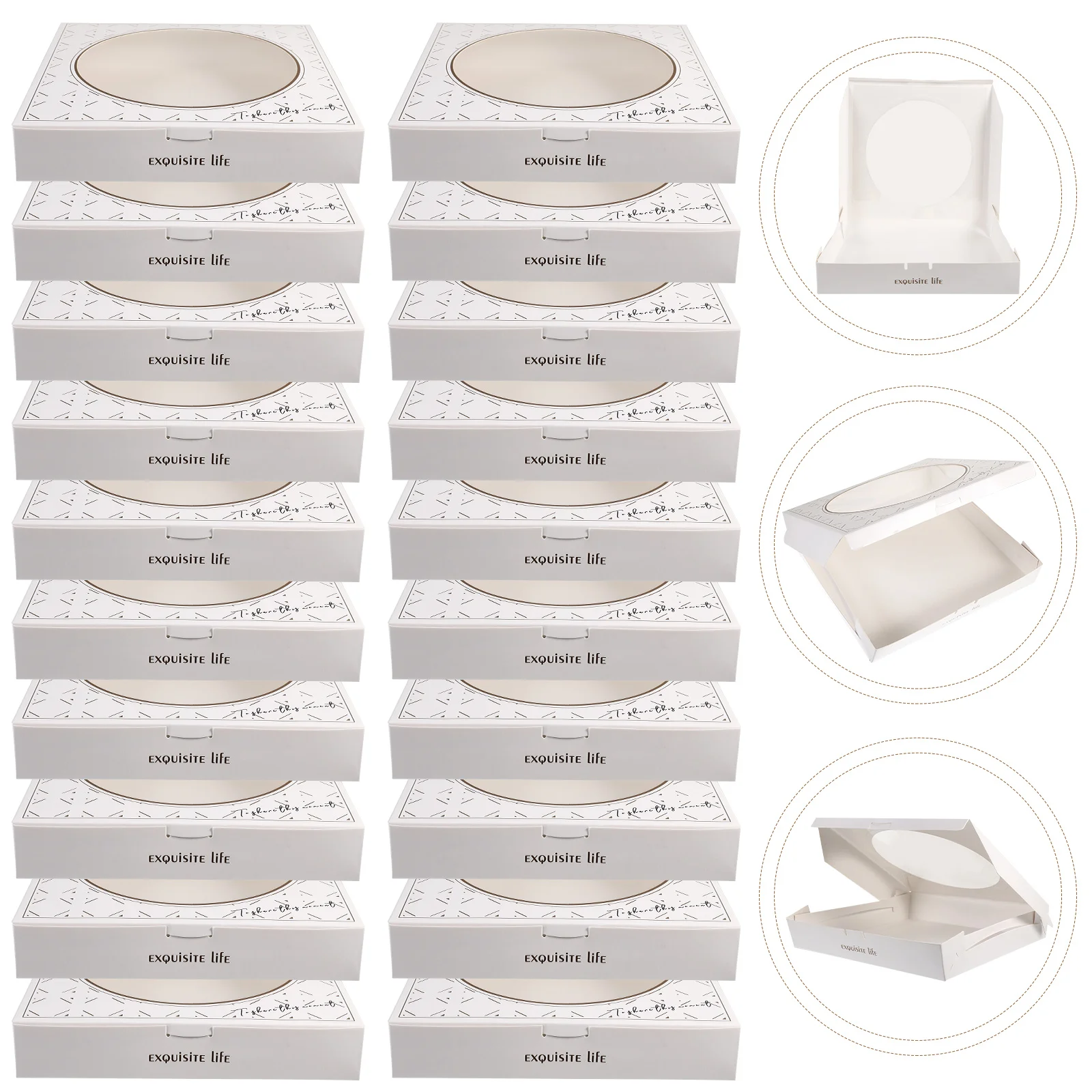 20 шт. крафт-коробка для пиццы коробки вечеринок принадлежности ресторана