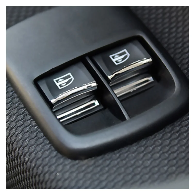 

For Benz Smart Fortwo Forfour 451 453 Accessories 3Pcs Car Door Window Lifter Switch Button Cover Housing Interior Decoration