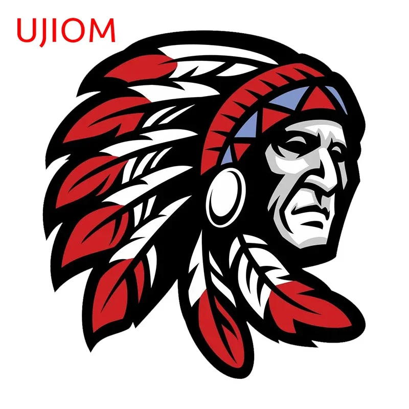 Наклейки на стену в стиле талисмана ацтекского воина 13 х12 см