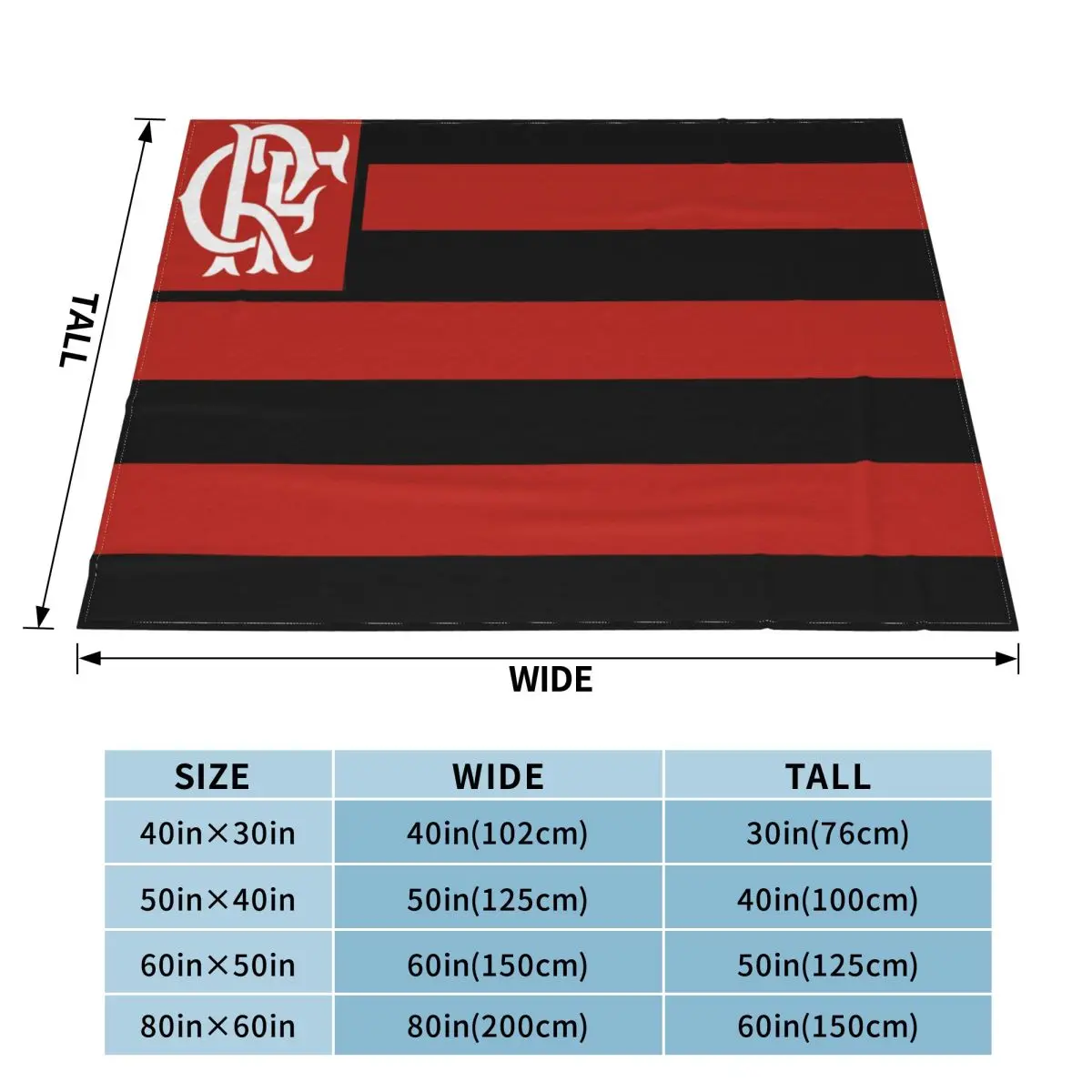 Ультрамягкое Флисовое одеяло Clube De Regatas Do Flamenco