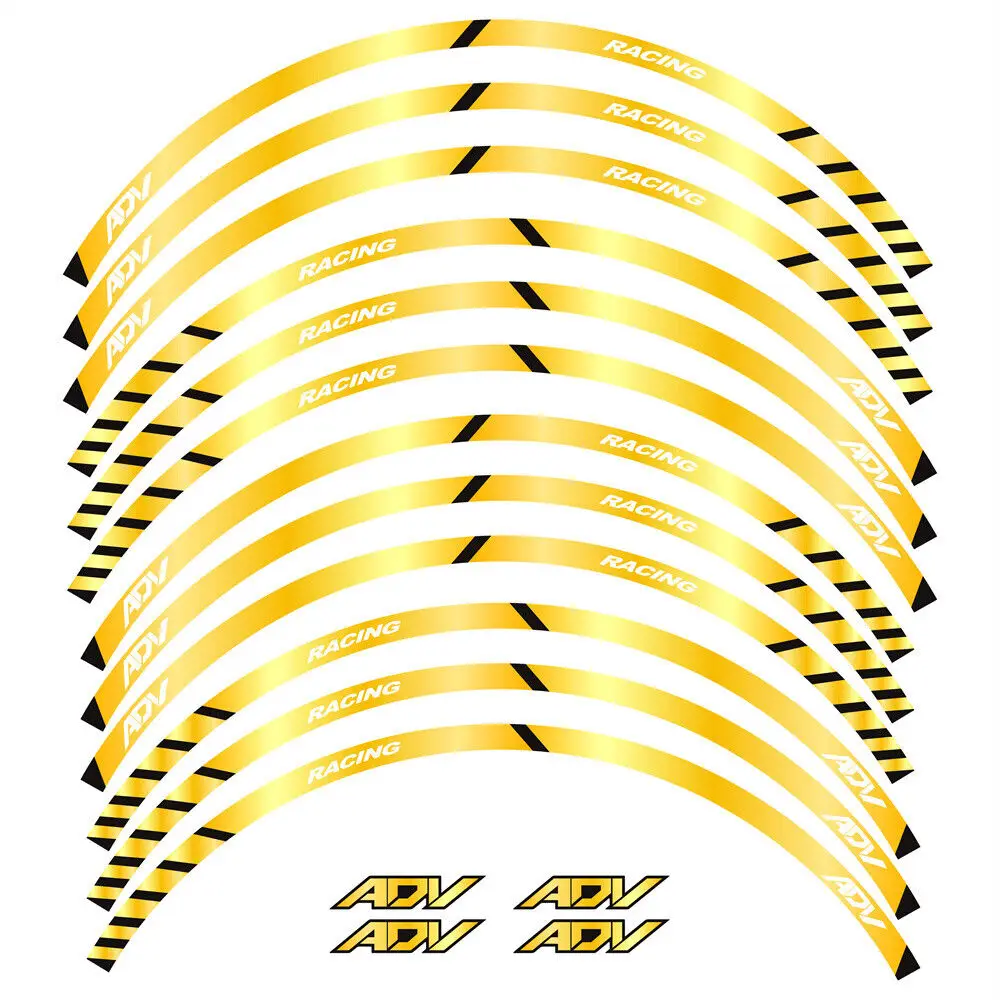 

Для HONDA ADV 150 160 350 750 14 "13" дюймов аксессуары для мотоциклов светоотражающие колеса обод наклейка наклейка