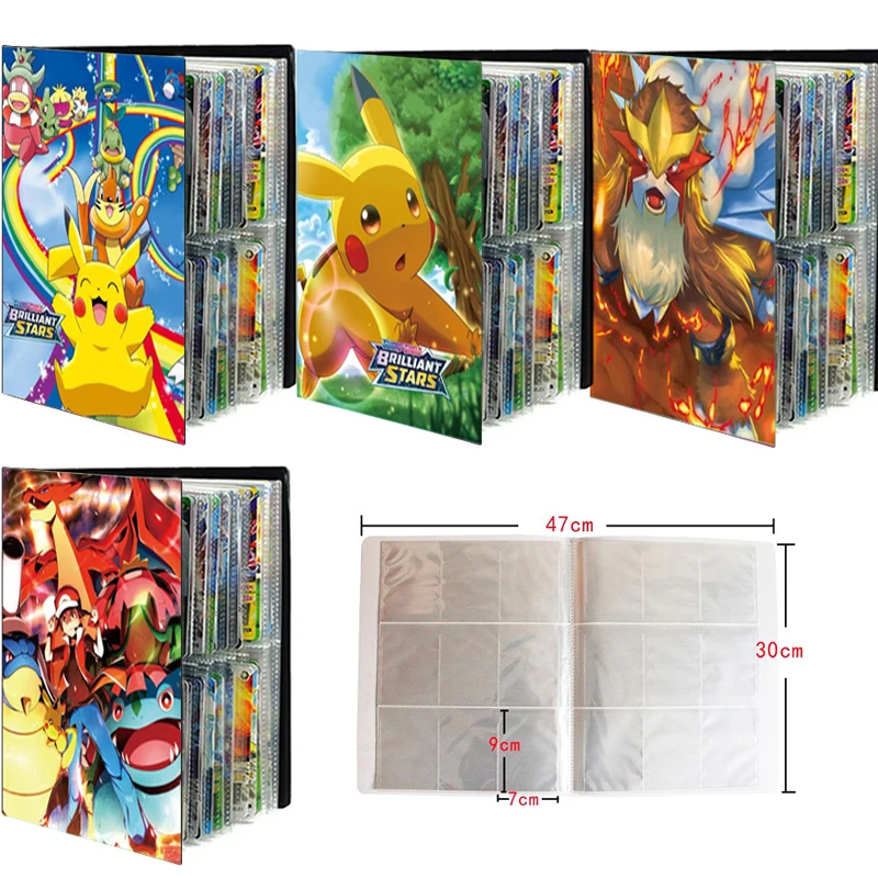 

Pokemon 9 Pocket High Capacity 432pcs Album Book Children Battle Game Card Collection Card Holder Toys Storage Supplies Gifts