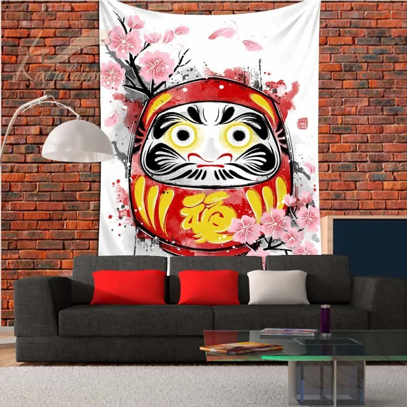 Гобелен в виде цветущей вишни домашний декор японском стиле украшение на стену