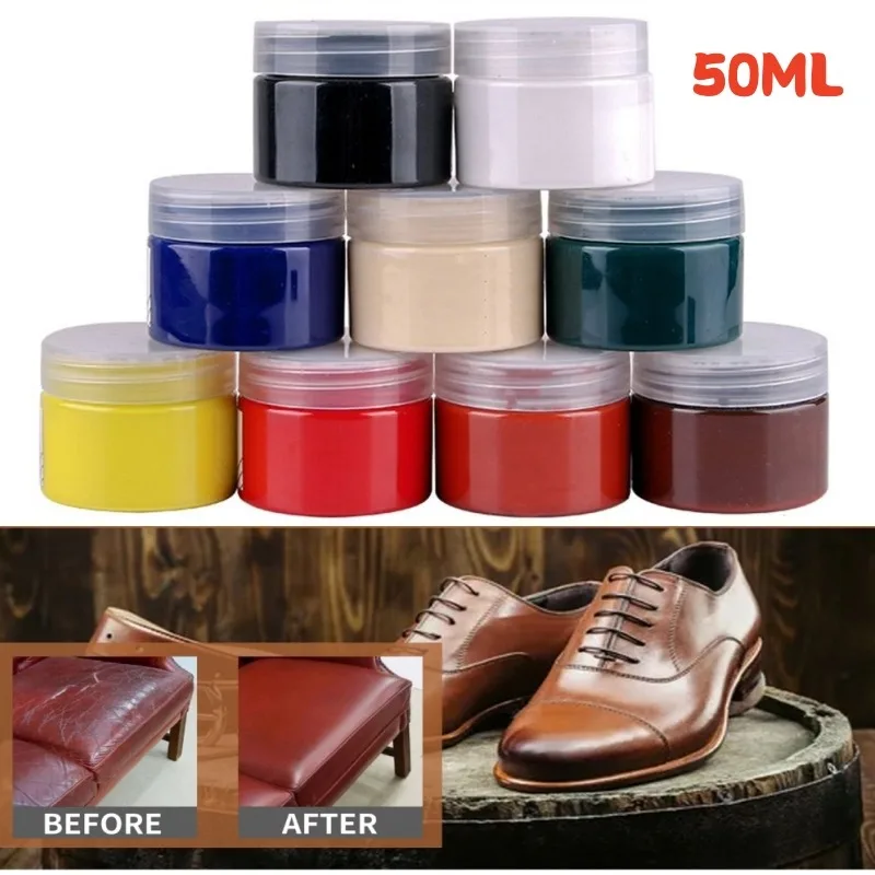 

50ML Car Seat Care Kit Liquid Leather Skin Refurbish Repair Tool For Shoes Auto Seat Sofa Coats Holes Scratch Crack 15 Colors