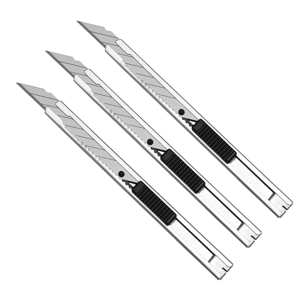 

3 шт., 9 мм, универсальный нож, тонировка, автомобильная пленка, карбоновые наклейки, наклейки, виниловый резак, 30/60 градусов, оконная пленка, обои, режущие инструменты, сделай сам