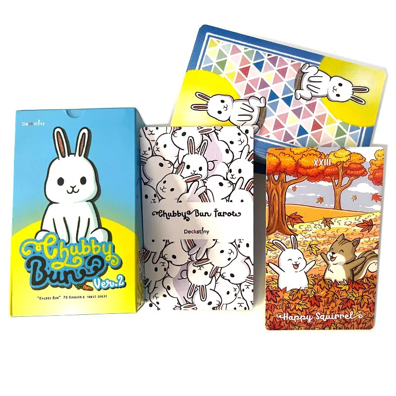 

12x7 см Большой размер пучок кролик Таро карты колода настольная игра начинающие с руководством судьба гадания Таиланд Таро оракул