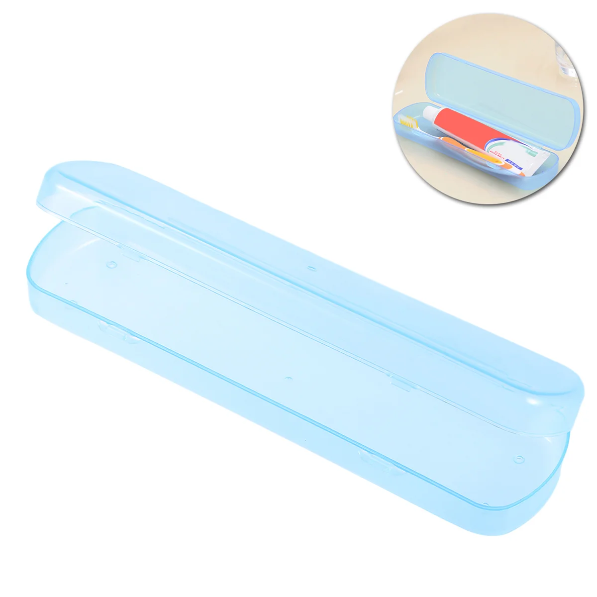 

Toothpaste Travel Case Box Holder Storage Cover Portable Organizer Container Traveler Carrier Camping Cup Breathable Large Sized