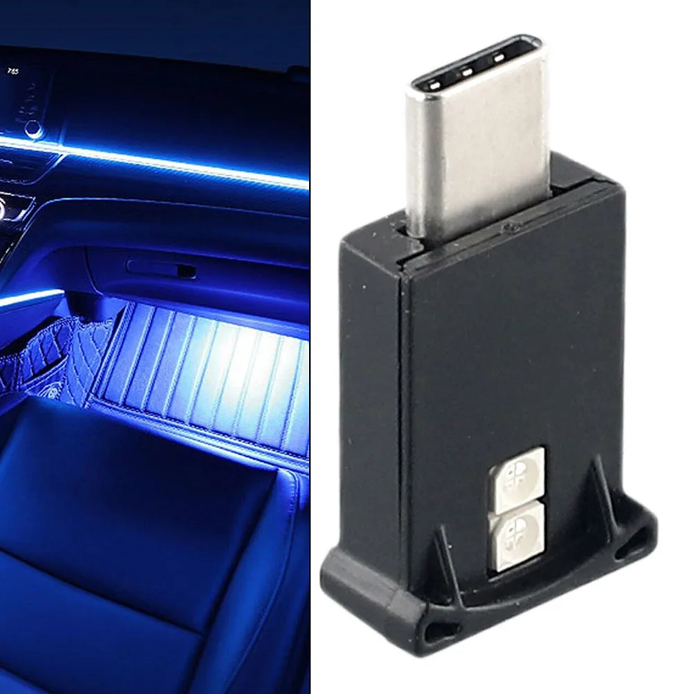 Компактная лампа USB C типа для интерьера автомобиля