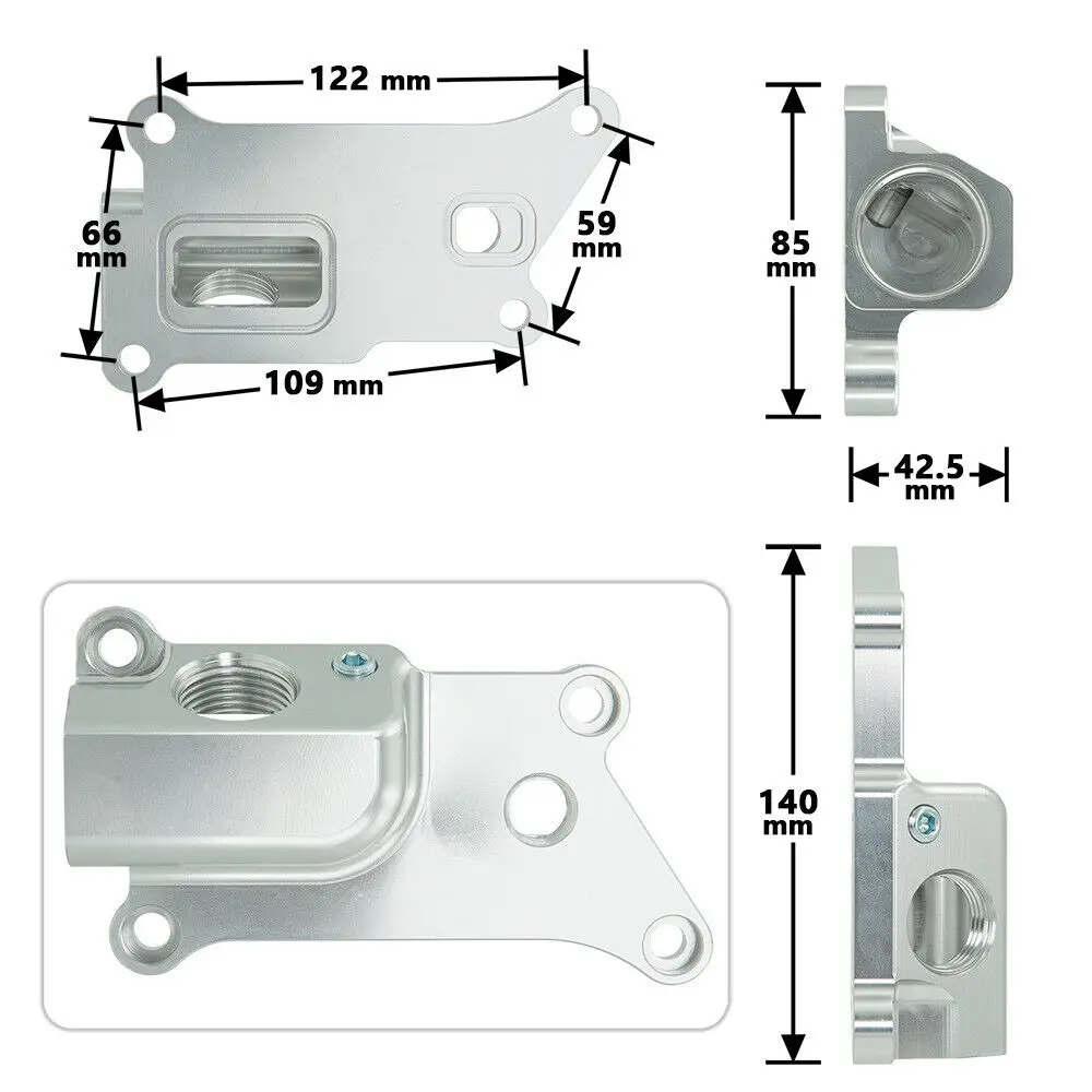 Наполнитель для корпуса охлаждающей жидкости гоночного автомобиля w/фитинг Honda K20