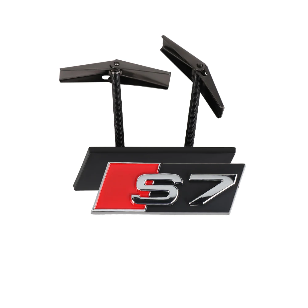 

1 шт., АБС-пластик, значок на переднюю решетку автомобиля, логотип для Audi S3 S4 S5 S6 S7 S8, аксессуары для внешней модификации, декоративные наклейки