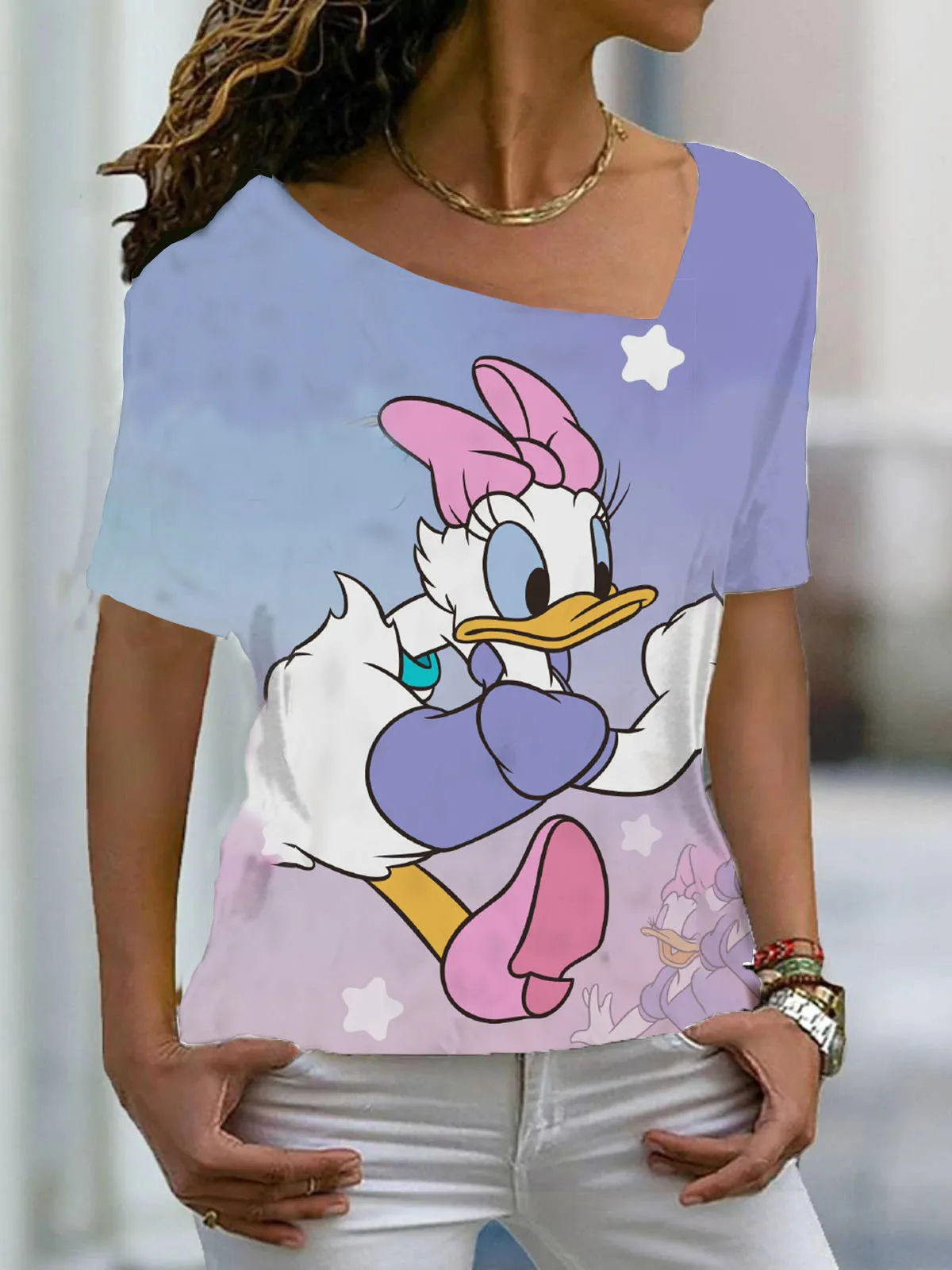 

Disney Short Sleeve T-shirts 2022 Women BLOUS WOMAN T SHIRT Women's T-shirt 2022 Year Large Size Blouses and Shirts Top Summer