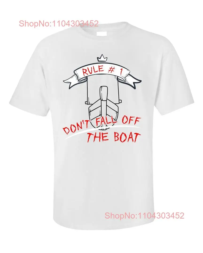 Забавная футболка для парусного спорта Rule 1 не падает в Боах Сейлор Круиз