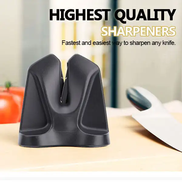 

New Quick Self-adjusting Sharpener V-Sharpener Kitchen Tools Household Sharpening Stone With Seat Bavarian Edge Knife Sharpener