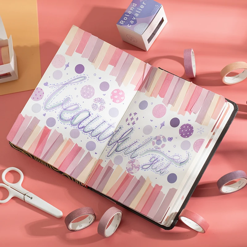 

5 рулонов/коробка, Маскировочная лента для дневника