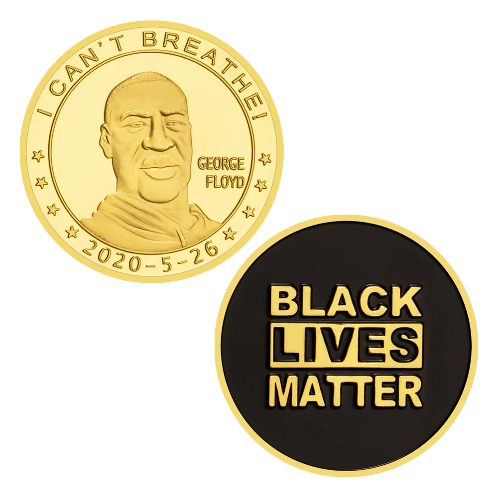 

I Cant Breathe George Floyd Collectible Gold Plated Commemorative Coin Black Lives Matter Collection Art Souvenir Coin