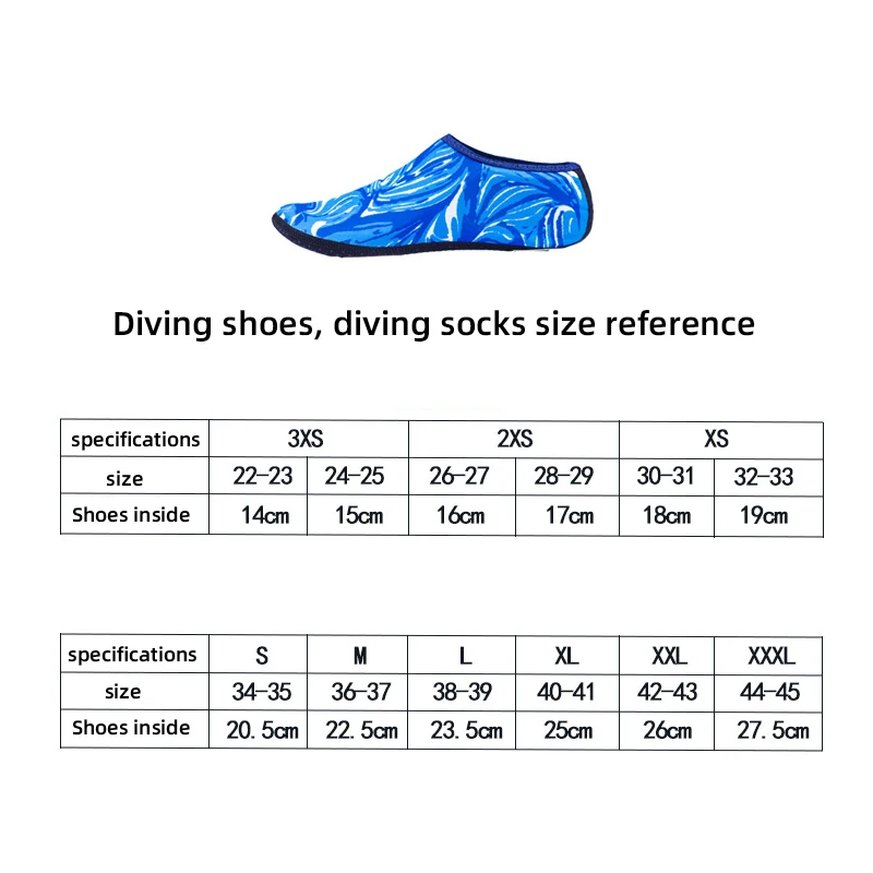 Нескользящие однотонные носки для плавания и бассейна дайвинга летние пляжные