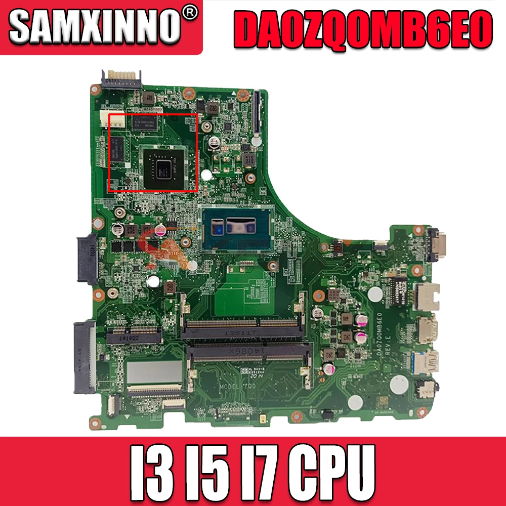 

E5-471G DA0ZQ0MB6E0 ZQ0 motherboard for ACER E5-471 E5-471G V3-472P Laptop motherboard mainboard GT820M GT840M GPU I3 I5 I7 CPU