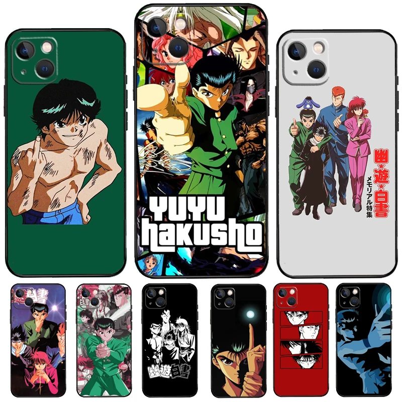 Силиконовый чехол Yu Yuyu Hakusho для iPhone 11 14 12 13 Pro Max Mini 6 7 8 Plus SE 2020 X XR XS Max