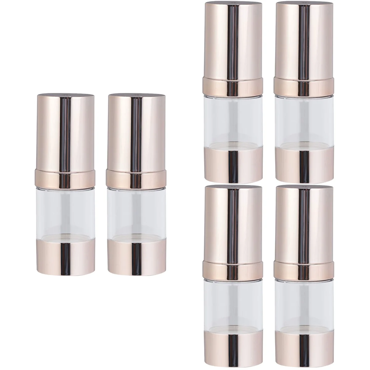 

6 Pcs Pump Lotion Jars Airless Lotion Containers Multi-use Cream Pump Bottles