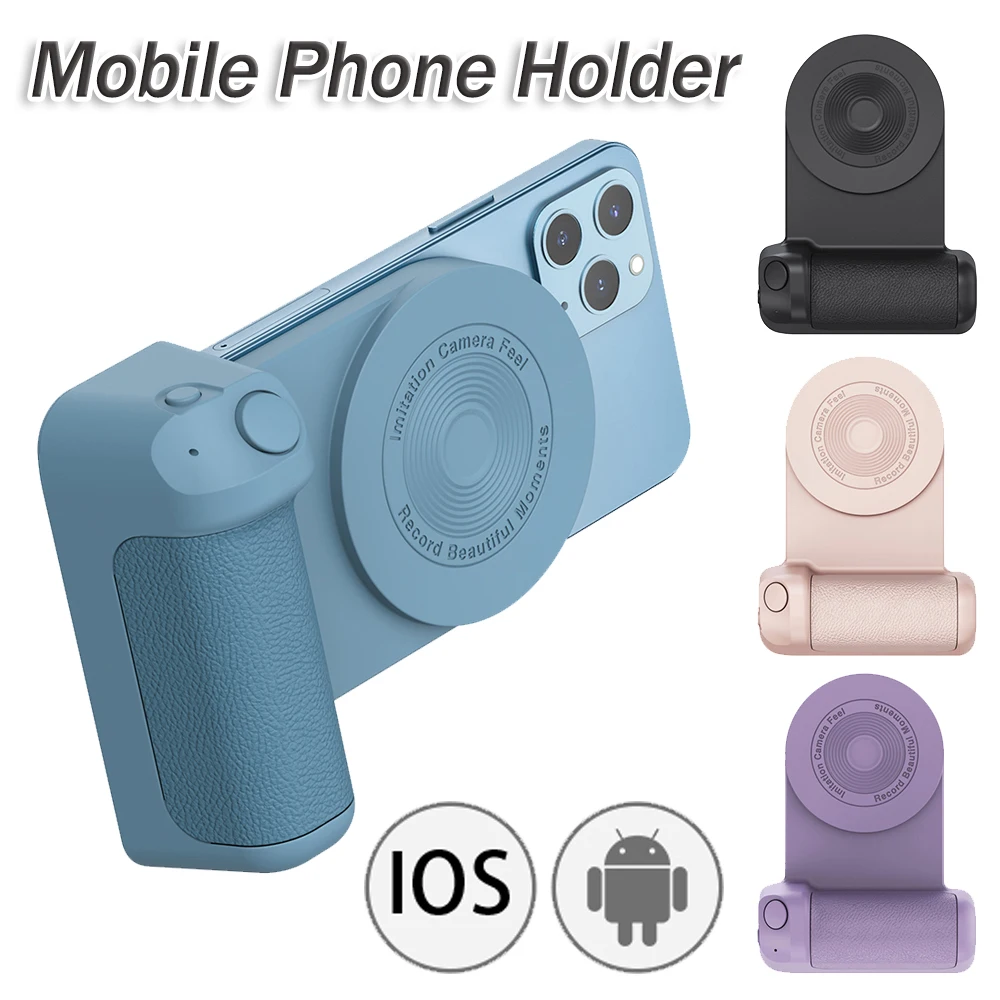 

Magnetic Camera Handle Photo Bracket Magsafe Desktop Wireless Charger Mobile Smart Bluetooth Handheld Anti-shake Selfie Stick