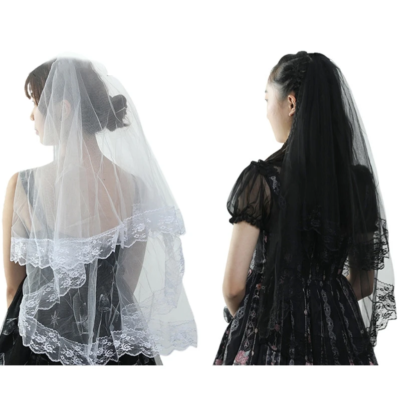 

Свадебная фата с гребнем, 2 уровня длины локтя, прозрачная тюль, легко носить